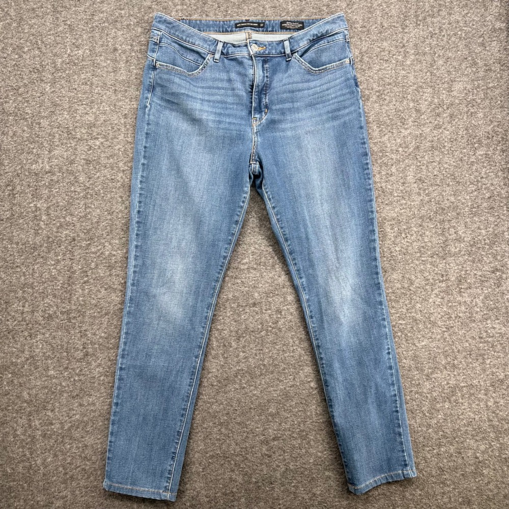Levis Revel Shaping High Rise Skinny Jeans Medium Wash Blue Denim Womens Size 32